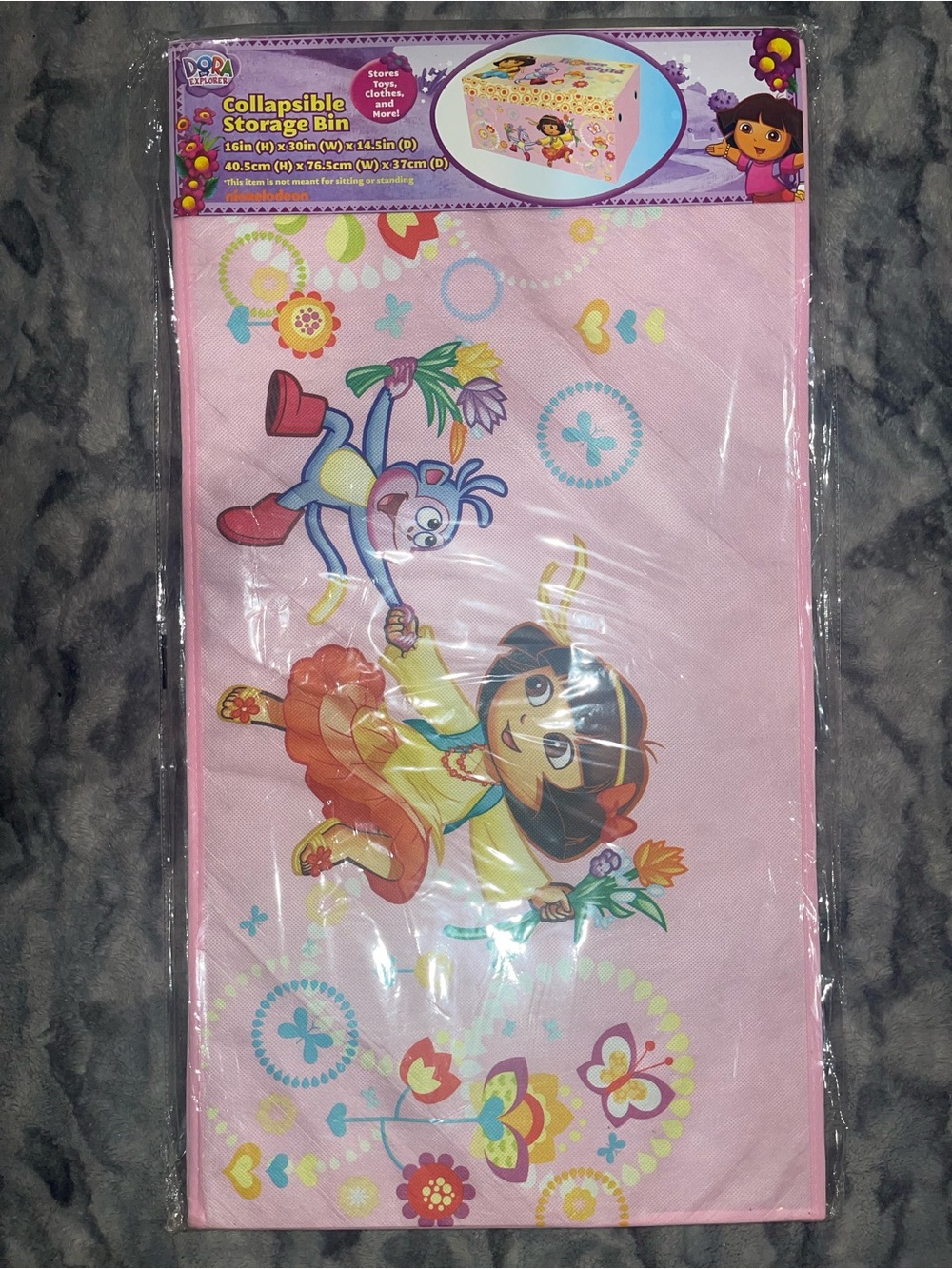 VINTAGE DORA the explorer: Collapsible Storage Bin - Kids Toy Organizer